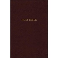 KJV Deluxe Reference Bible, Burgundy, Super Giant Print (Imitation Leather)
