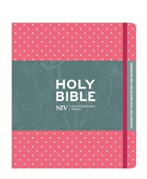 NIV Pink Polka Dot Journaling Bible With Unlined Margins