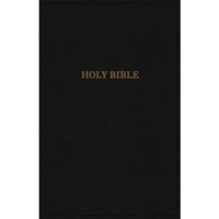 KJV Deluxe Thinline Reference, Black, Indexed, Red Letter (Imitation Leather)