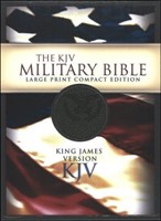 KJV Large Print Compact Military Bible (Imitation Leather)