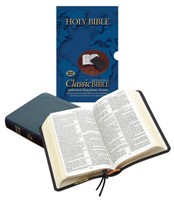 KJV Classic Reference Bible, Calfskin Leather, Black (Genuine Leather)