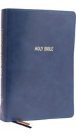 NKJV Foundation Study Bible, Large Print, Red Letter, Blue (Imitation Leather)