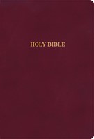 KJV Large Print Thinline Bible, Burgundy LeatherTouch (Imitation Leather)