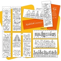 10 Images of Joy Colouring Bookmarks (Bookmark)