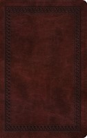 ESV Thinline Bible, TruTone, Mahogany, Border Design (Imitation Leather)