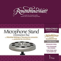 Silver Mic Stand Communion Tray (General Merchandise)