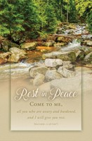 Rest in Peace Funeral Bulletin (pack of 100) (Bulletin)