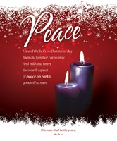 Peace Advent Week 2 Large Bulletin (pack of 100) (Bulletin)