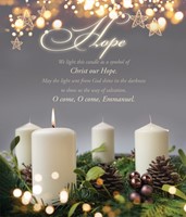 Hope Advent Week 1 Large Bulletin (pack of 100) (Bulletin)