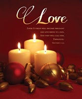 Love Matt. 1:23 Advent Week 4 Large Bulletin (pack of 100) (Bulletin)