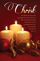 Christ John 1:14 Advent Week 5 Bulletin (pack of 100) (Bulletin)