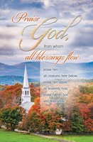 Praise God Fall Bulletin (pack of 100) (Bulletin)
