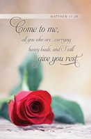 I Will Give You Rest Bulletin (pack of 100) (Bulletin)