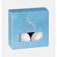 Vanilla & Coconut Scented Tealights (Box of 8) (General Merchandise)
