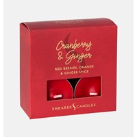 Cranberry & Ginger Scented Tealights (Box of 8) (General Merchandise)