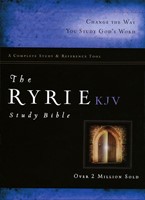 The KJV Ryrie Study Bible Bonded Leather Black Red Letter (Bonded Leather)