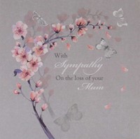 Falling Blossom Mum Card (Cards)
