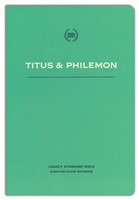LSB Scripture Study Notebook: Titus & Philemon (Paperback)