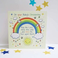 Rainbow Christening Card (Cards)