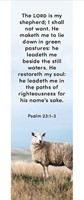 23rd Psalm Bookmark (pack of 25) (Bookmark)