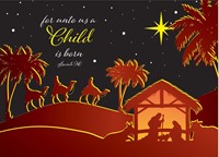 For Unto Us a Child Christmas Cards (pack of 10) (Cards)
