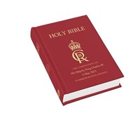KJV King Charles III Coronation Royal Ruby Text Bible (Hard Cover)