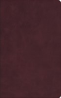 CSB Single-Column Personal Size Bible, Burgundy (Genuine Leather)