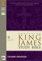 KJV Zondervan Study Bible, Burgundy, Indexed (Bonded Leather)