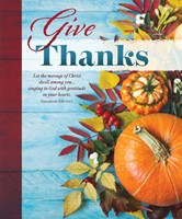 Give Thanks Thanksgiving Bulletin Large (Pack of 100) (Bulletin)