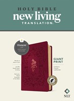NLT Giant Print Bible, Filament Edition, Cranberry, Indexed (Imitation Leather)