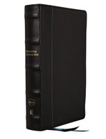 NKJV Encountering God Study Bible, Black Leather (Genuine Leather)