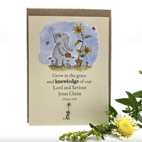 Grow In the Grace Elephant Prayer Card (Cards)