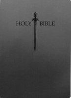 KJVER Sword Holy Bible, Large Print, Black Ultrasoft, Thumb (Leather Binding)