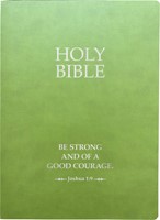 KJVER Holy Bible, Be Strong And Courageous Life Verse Ed (Leather Binding)