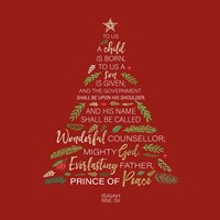 Compassion Charity Christmas Cards: Isaiah 9:6/Tree (10pk) (Cards)