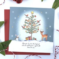 Christmas Tree (Blank Inside) Christmas Cards (Pack of 5) (Cards)