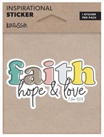 Faith Hope Love Sticker (Stickers)