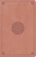 ESV Thinline Bible (Trutone, Blush Rose, Emblem Design) (Imitation Leather)