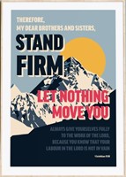 Stand Firm - 1 Corinthians 15:58 - A3 Print (Poster)