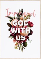 Immanuel, God With Us - Matthew 1:23 - A3 Print (Poster)