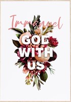 Immanuel, God With Us - Matthew 1:23 - A4 Print (Poster)