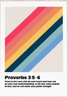 Proverbs 3:5-6 - A4 Print (Poster)