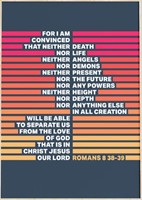 Romans 8:38-39 - A3 Print - Sunset (Poster)
