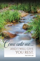 Come Unto Me... Bulletin - Funeral (Pack Of 100) (Bulletin)