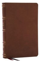 NKJV, Single-Column Reference Bible, Red Letter (Leather Binding)