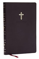 NKJV Ultra Thinline Bible, Black Leathersoft, Red Letter (Hardback)