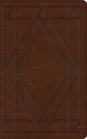ESV Thinline Bible, TruTone, Chestnut, Wood Panel Design (Imitation Leather)