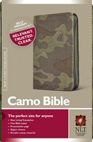 NLT Compact Camo Bible Green Canvas Zip (Other Book Format)