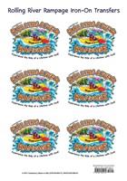 VBS 2018 Rolling River Rampage Iron-On Transfers (Stickers)