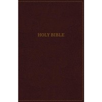 KJV Thinline Bible, Burgundy, Indexed, Red Letter Ed. (Imitation Leather)
